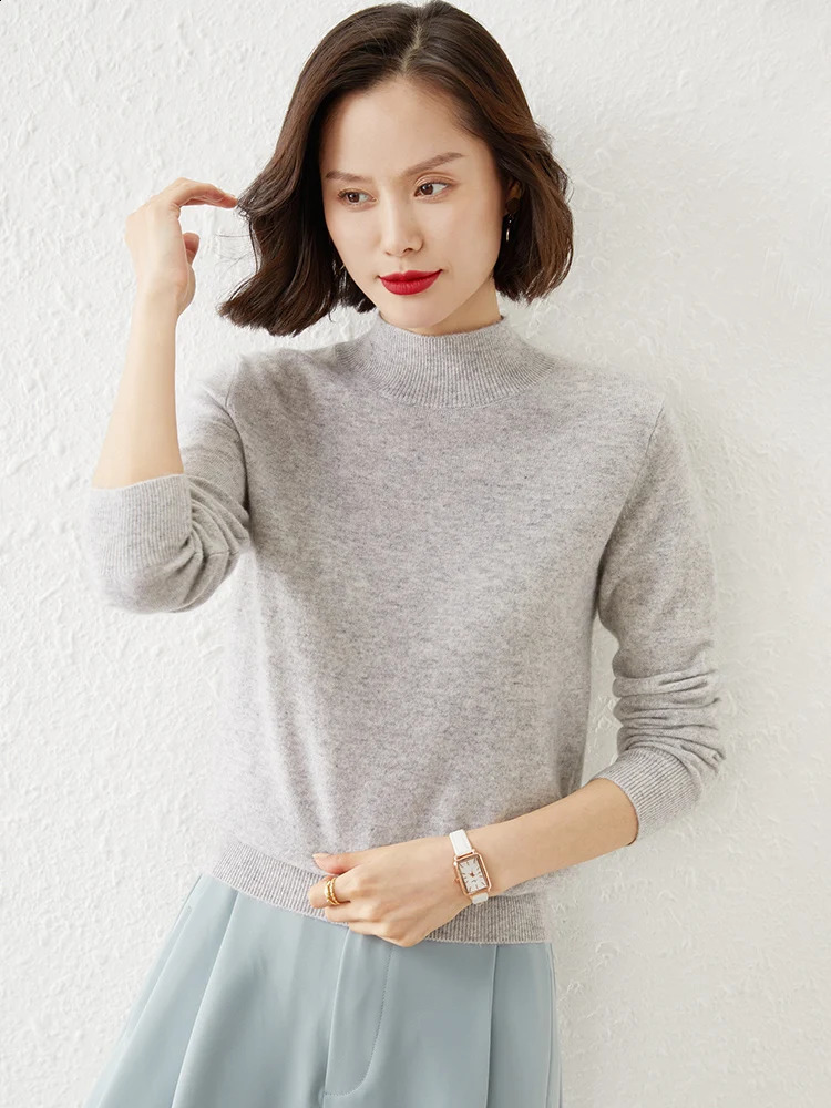 Women Sweater Long Sleeve Knitwear Warm Autumn Winter Bottoming Shirt Slim Fit Pullovers Fashion Korean Jumpers Pull Sweates 240812