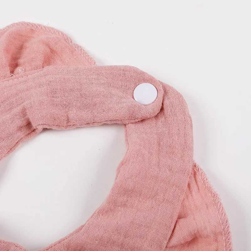 Bibs Burp Cloths Baby Feeding Drool Bib Ruffle Solid Color Infants Lace Saliva Towel Soft Cotton Burp Cloth For Newborn Toddler Boys Girls BibsL4812