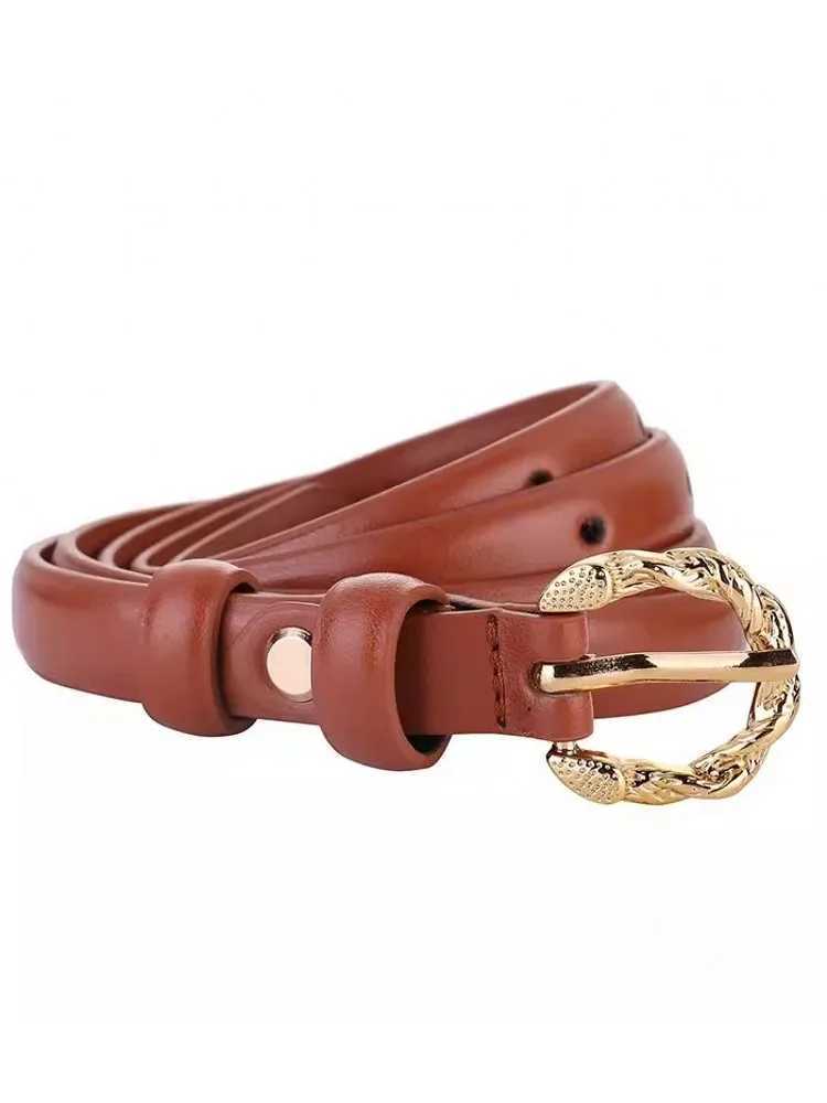 Fashionable womens cow split style belt retro pin buckle belt pants office womens clothing accessories casual belt W240807