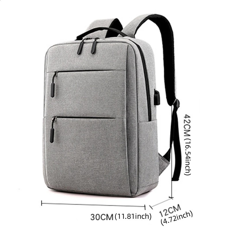 mens backpack multifunctional waterproof bag business laptop USB charging nylon casual Rucksack 240813