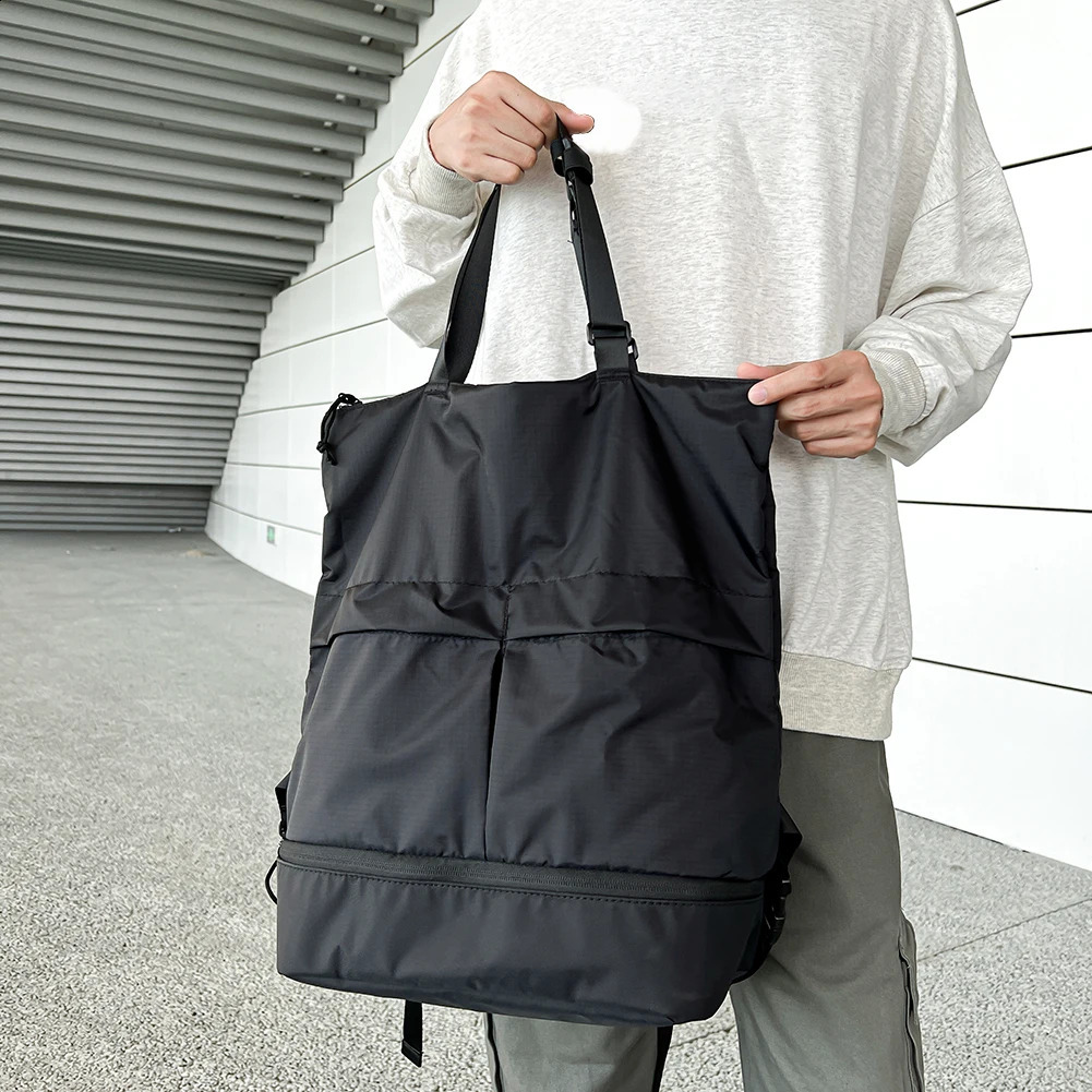 Unisex backpack large capacity student nylon waterproof womens fashionable portable school 240813