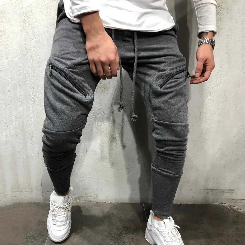 Cargo Trousers Sportswear Boys Joggers Trousers Mens Jogging Sweatpants High Elastic Pant Drawstring Men Pants Jogging TrousersXJ240813