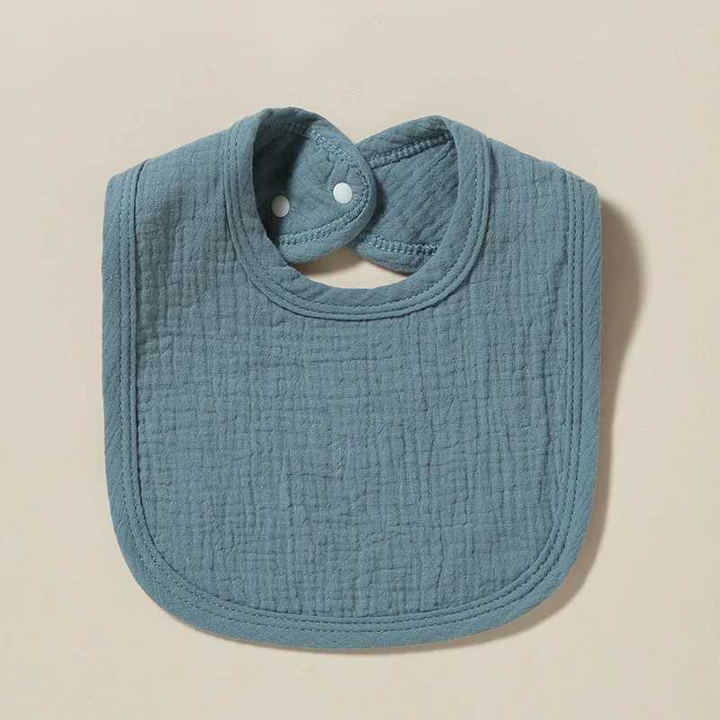 Bibs Burp Cloths Cotton Gauze Baby Bibs Autumn New Solid Color Infant Bib Newborn Burp Cloths for Kids Boy Girl Spring Soft Feeding Saliva TowelL4812