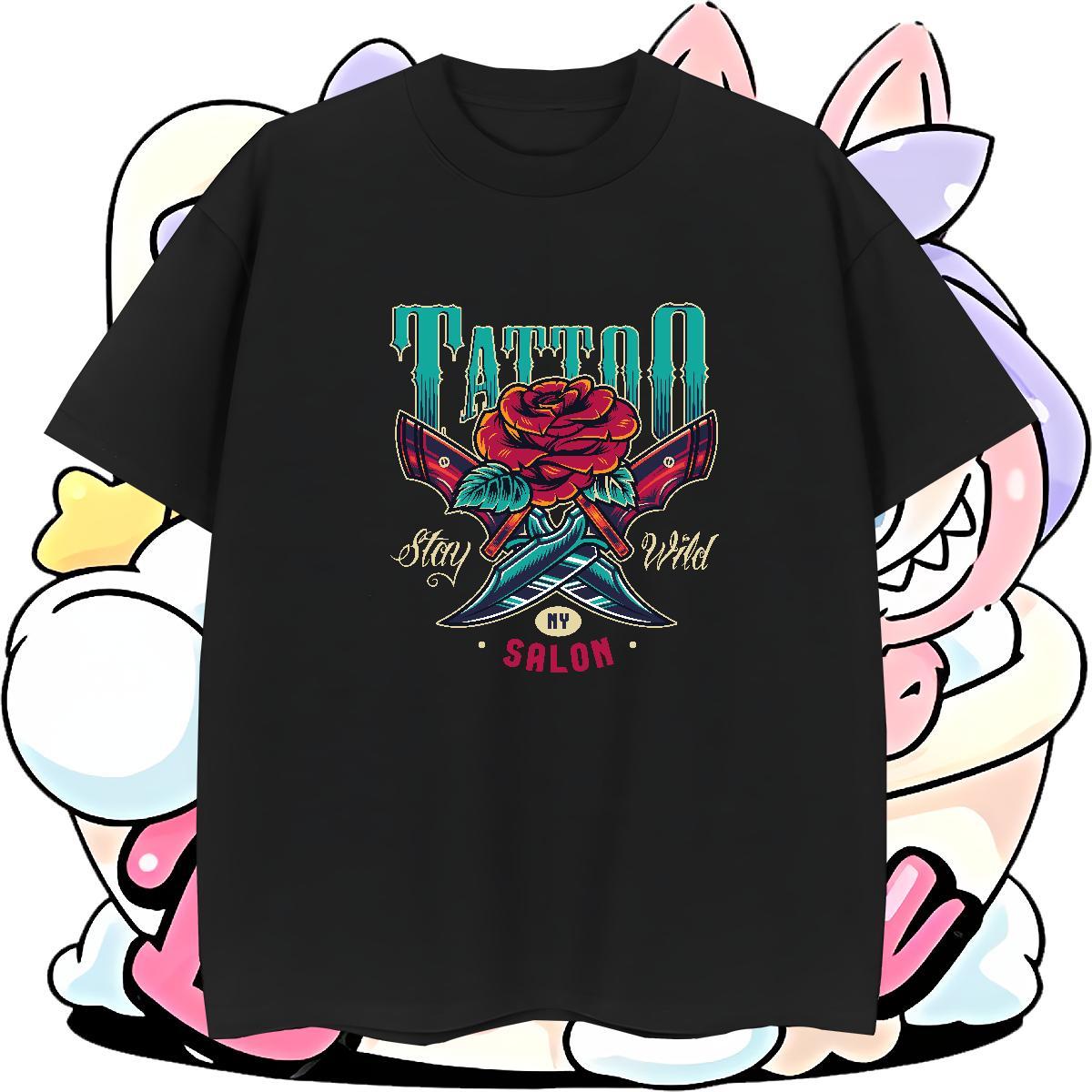 Designer tool Man T Shirts High Street Hip Hop Tshirt for Man Woman 230g 100% Cotton 2024 Summer Crew Neck Breathable Customized Print Tshirts