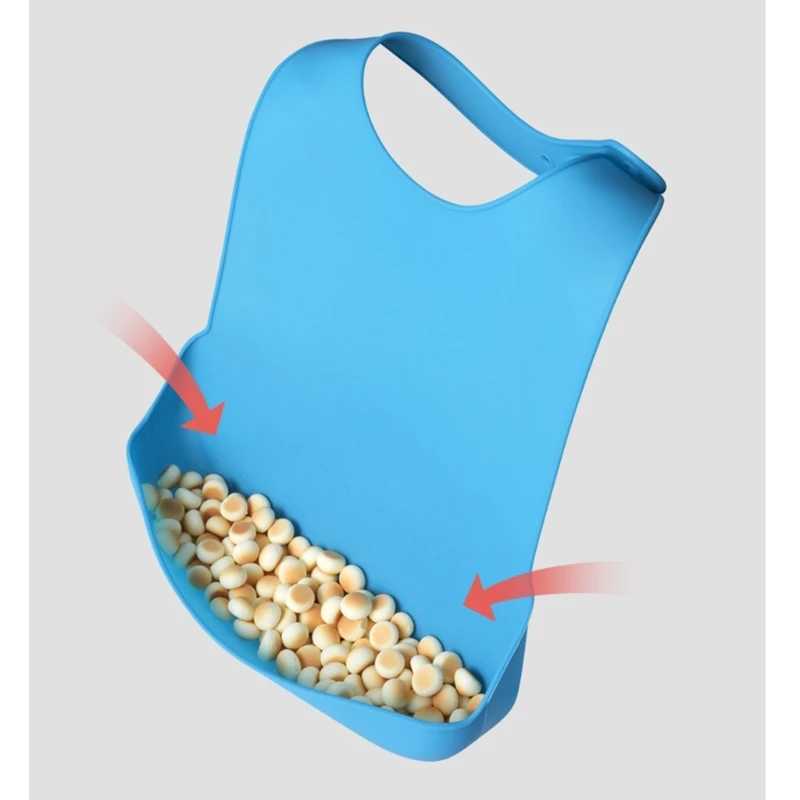 Bibs Burp Cloths Soft Silicone Burp Bib for Adults Fashionable Old Man Feeding Apron Waterproof Bib Food-grade Burping ClothL4812