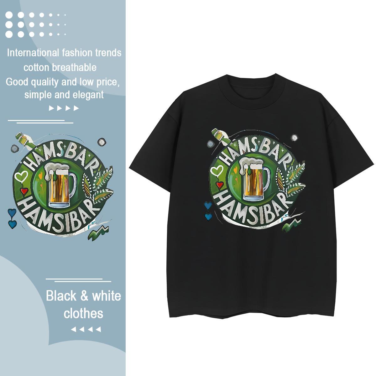 Brand T-Shirts for Men summer Round Neck Short Sleeve Street Wear Cartoon Printing L-4XL 230g Cotton Tshirt for Man Woman Designer Fashion Tops Tees