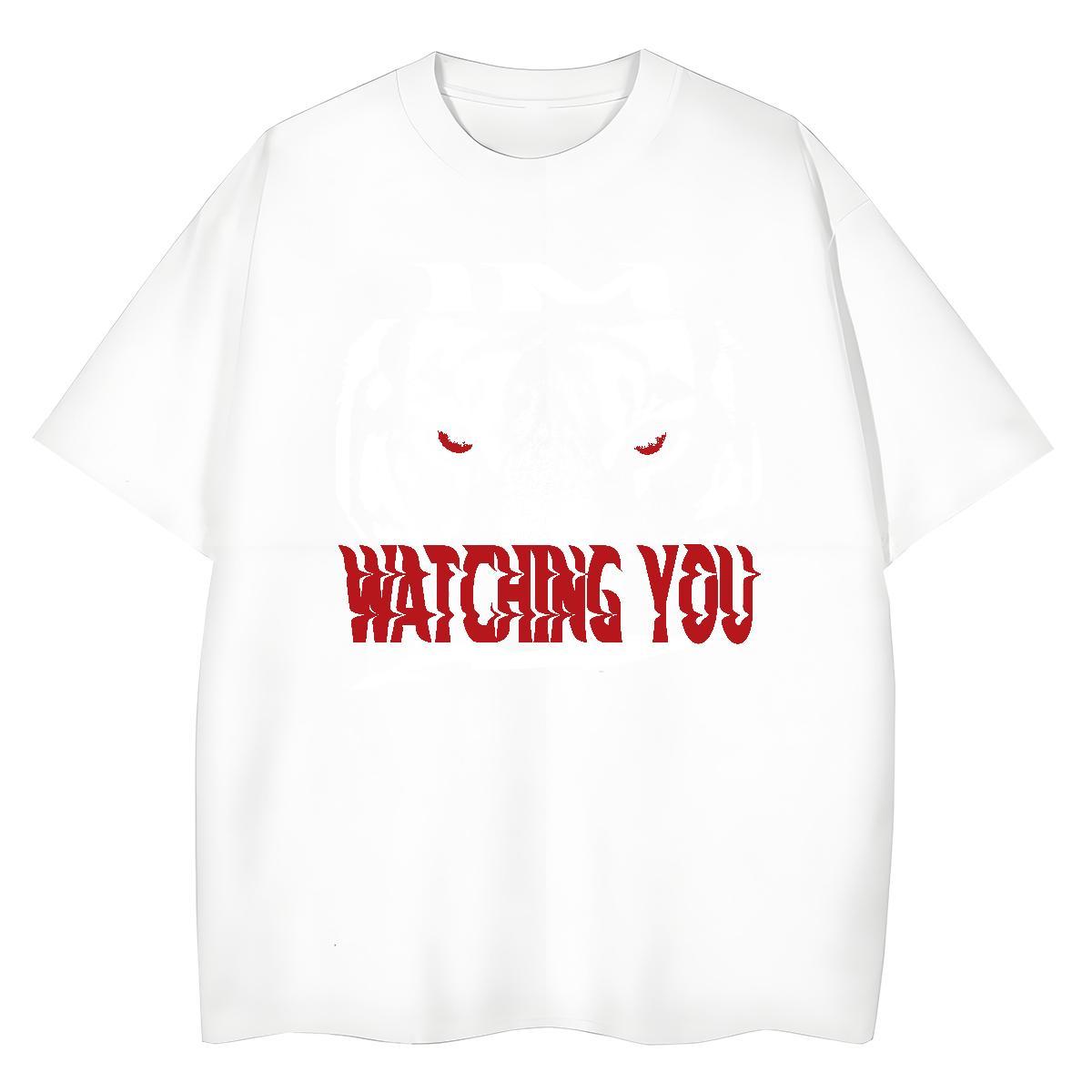 Cool Man T Shirts tiger Round Neck Short Sleeve Beach Anime 230g Cotton Tshirt for Man Woman Classic Casual Wear