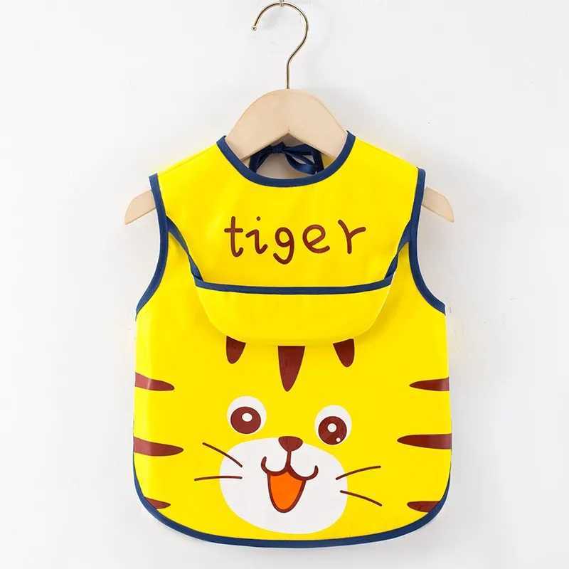 Bibs Burp Cloths 2PCS/1PCS Eating Feeding Smock Baby Toddler Apron Bibs Waterproof Adjustable Size Girls Boys Newborn Stuff 1-4 YearsL4812