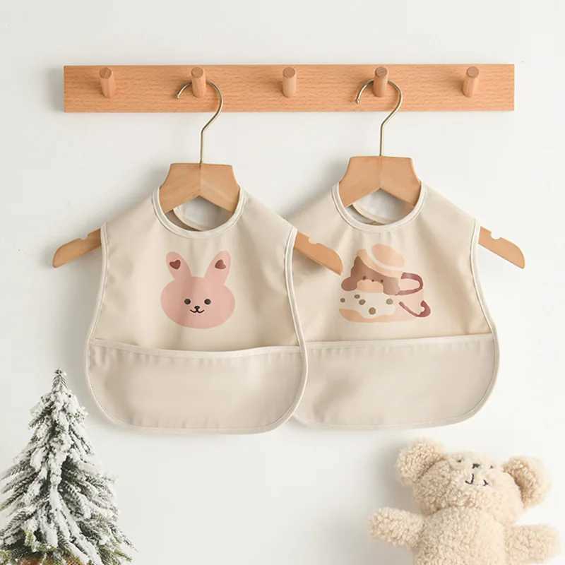 Bibs Burp Cloths New Waterproof Sleeveless Baby Bibs Cute Cartoon Washcloth Feeding Apron Bib Soft Burp Cloth For Toddler Boys Girls Bandana BibsL4812