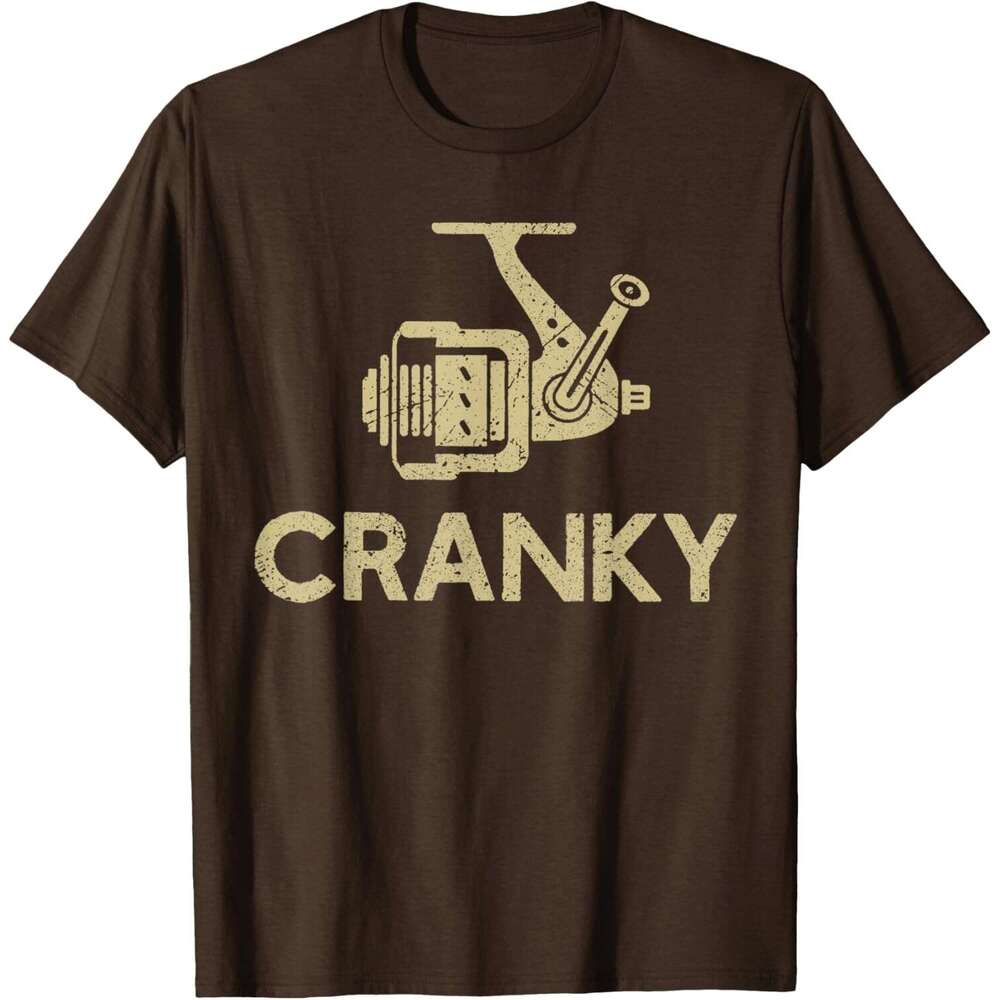 T shirt for Mens Crankbait Fishing Lure - Cranky Funny Gift Ideas For Fishing T-Shirt Shirts Tshirt Graphic Tee Casual Tops Clothes Short sleeve