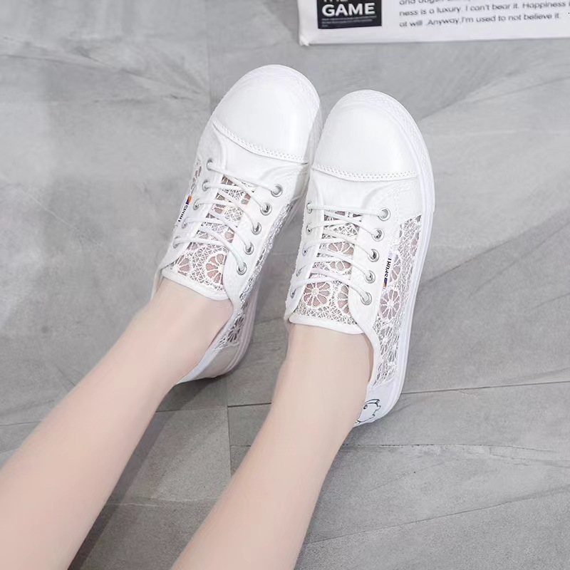 Ddmysports Ddmysports Spring And Summer Ollow Mesh Student Canvas Shoes Breathable Casual For Women S Outdoor OUTDOOR