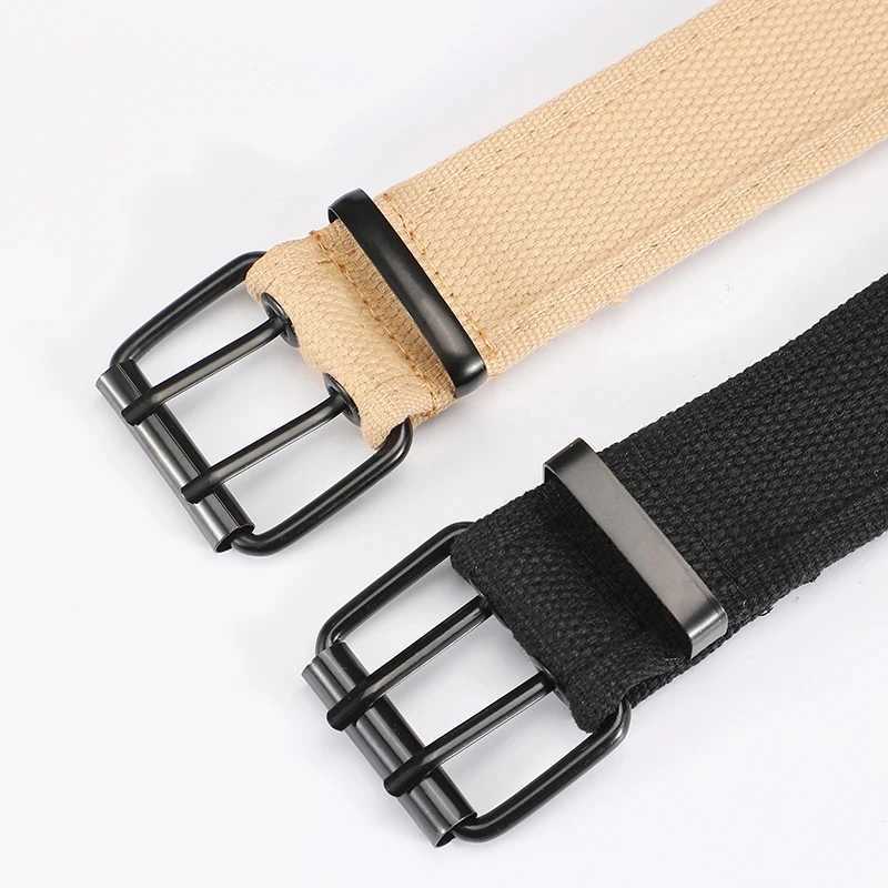 Mens waist belt military canvas nylon webbing tactical belt fashionable casual designer unisex belt high-quality sports belt W240807