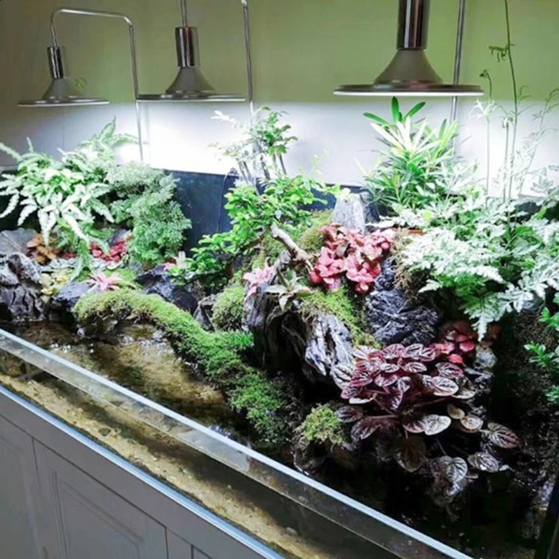 220V 20W/40W Fish Aquarium LED Light Aquatic Water Grass Plant Growth Lamp Lighting Clip-on 240812