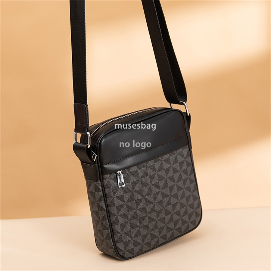 Cross-border explosive men's leather crossbody bag fashion vertical shoulder bag mobile wallet key bag everything small bag