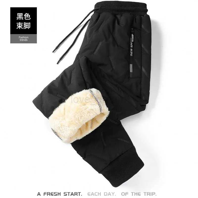 8XL New Thickened Winter Pants Men 2023 Super Warm Casual Joggers Sportwear Comfortable Oversized Cotton Male TrousersXJ240813