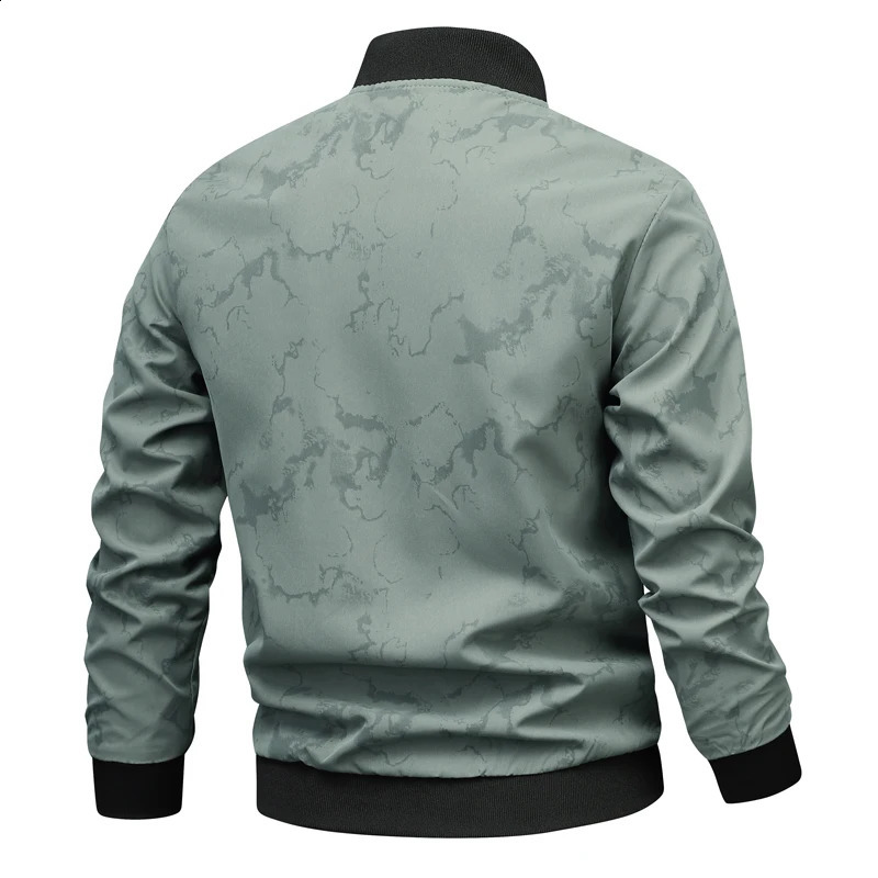 SpringSummer Mens Bomber Jacket Casual Flower Fashion Ultra Thin Baseball M5XL Top 240812