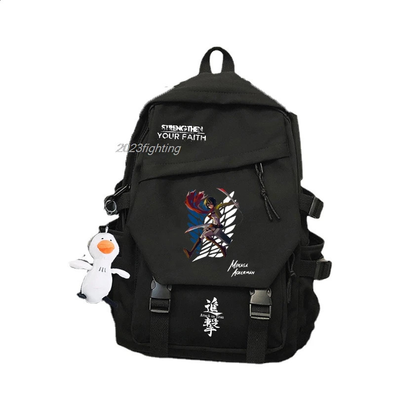 Attack Titan Backpack Travel Student College Unisex School Bag Cool Laptop Mochila Fashion for Men and Women 240813