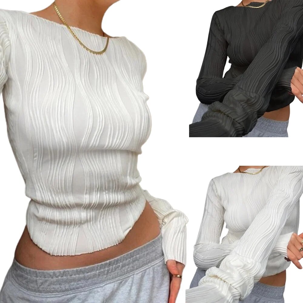 Retro Style Women's Bodycon Shirt with Comfortable Fit & Sleek Design1111