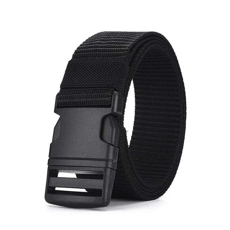 Mens non-metallic plastic buckle strap high-quality canvas nylon strap tactical strap outdoor woven strap neutral strap W240807