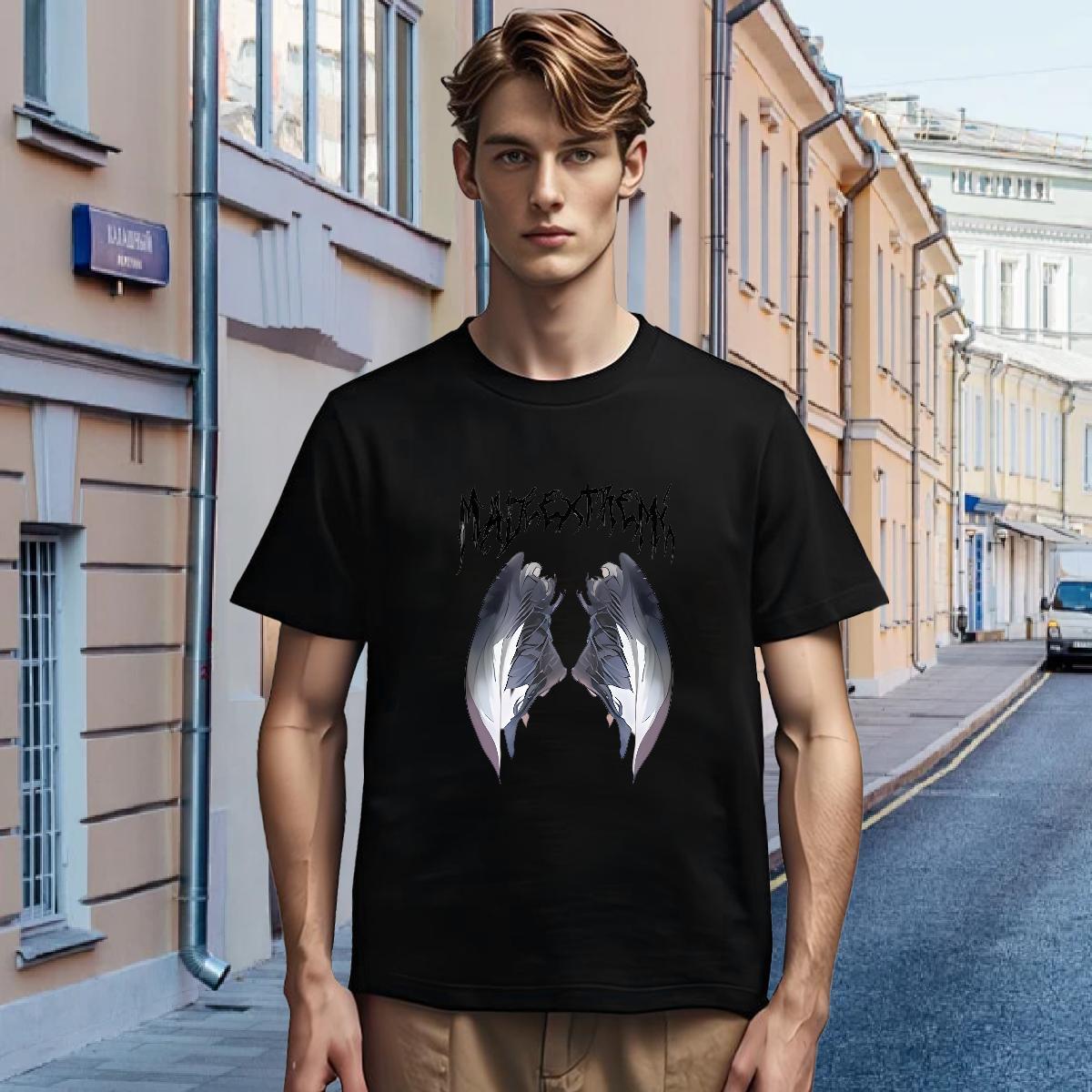 T shirt 100% Cotton 230g painting Street wear Hip Hop Crew Neck Breathable Cartoon Printing L-4XL Mens Tshirts Custom High Quality Polos