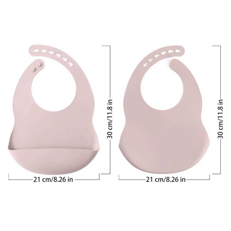 Bibs Burp Cloths Personalized Name Silicone Baby Bibs Waterproof Bib Solid Color Adjustment Saliva Towel Childrens Burp Cloths Baby AccessoriesL4812