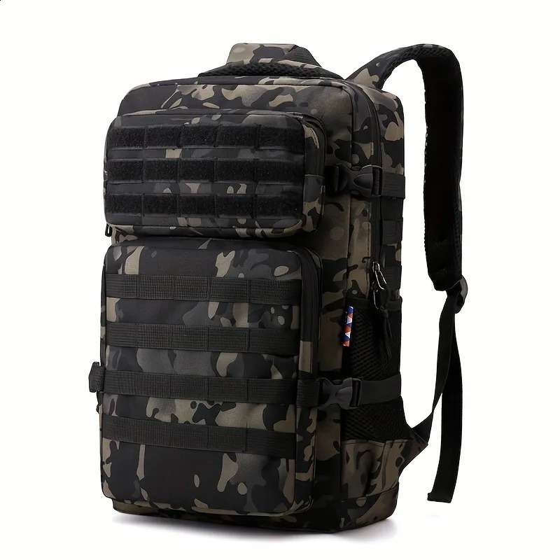 1 mens camouflage backpack hiking and camping large capacity multilayer outdoor sports 240813