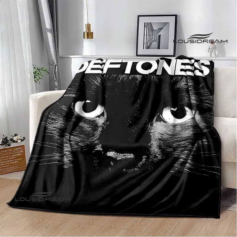 Deftones band printed blanket kids blanket flannel soft cozy blanket home travel blanket birthday gift decorationXJ240813