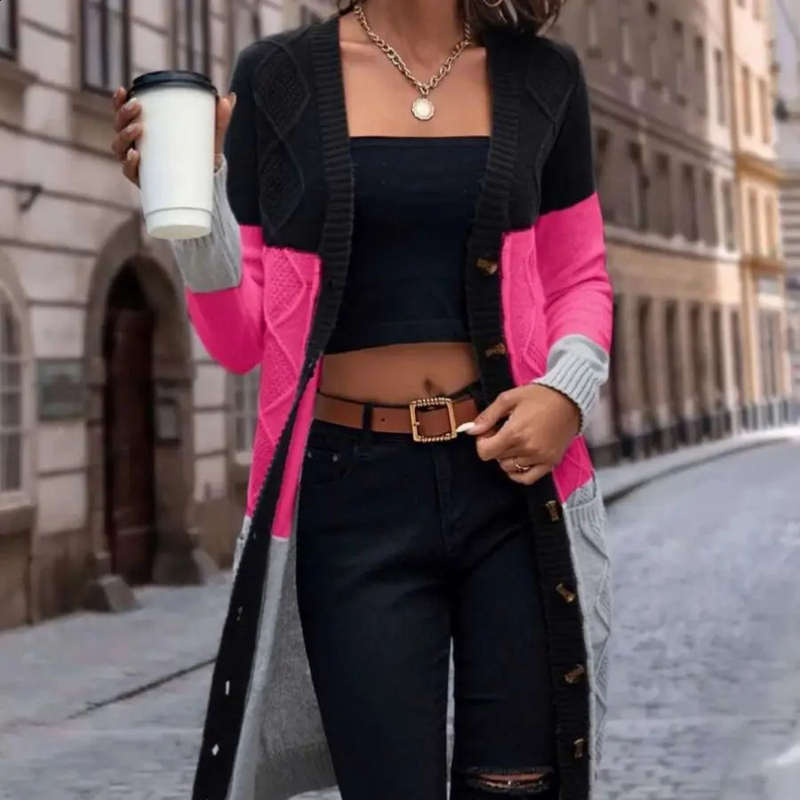 Rib sweater jacket for spring and summer comparison of styles covering womens knitted cardigan 240812