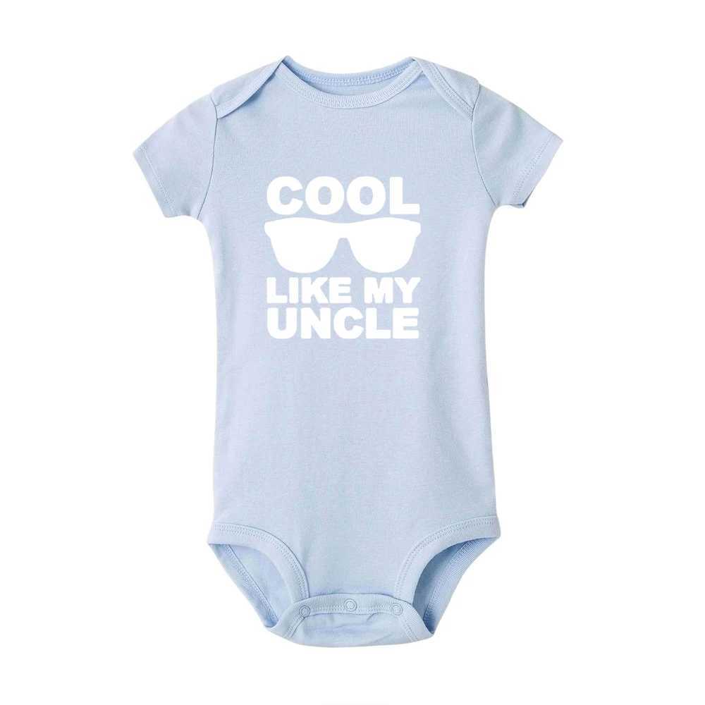 Cool like my uncle newborn baby short sleeved jumpsuit toddler girl boy summer clothing Ropa clothing baby clothing the best gift W240812