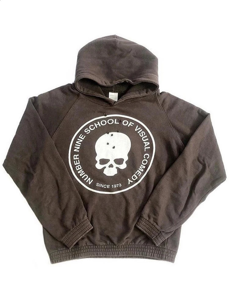 Mens Rhinestone Skull Black Print Streetwear Oversized Hoodie Mens Jacket Goth Harajuku Y2k Clothes Grunge Zip Hoodie 240810