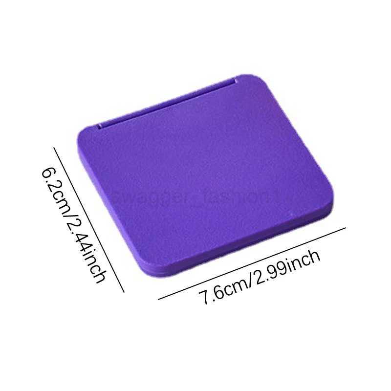 2-Face Foldable Makeup Mirror Mini Square Makeup Vanity Mirror Hand Mirrors Double-sided Compact Mirror Pocket Cosmetic MirrorXJ240813