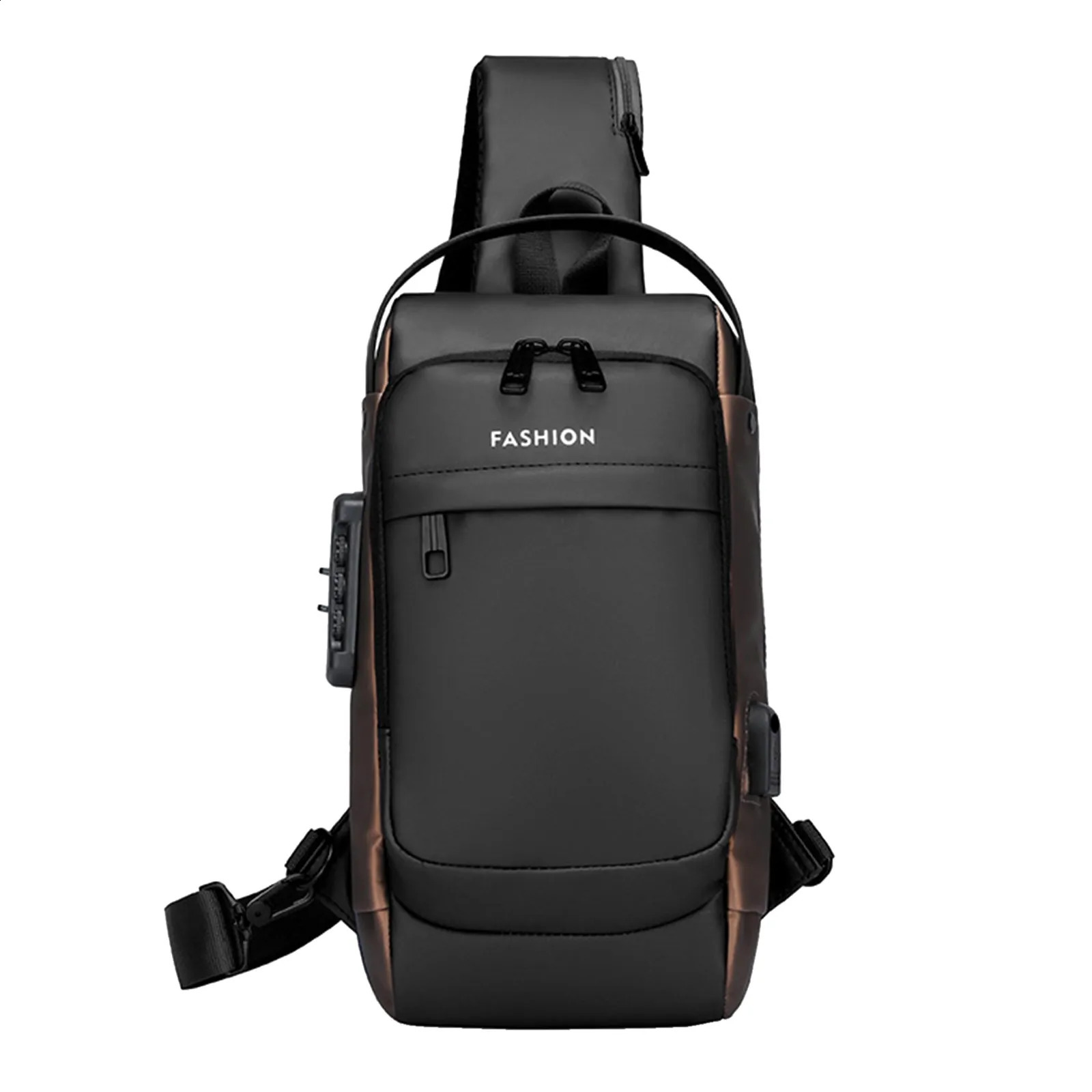 Womens shoulder bag luggage password lock data cable outdoor sports 240813