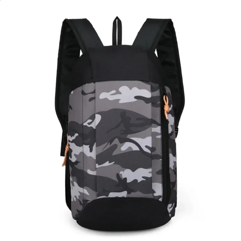 Outdoor sports lightweight 10L waterproof backpack travel hiking bag zipper adjustable belt camping Knapsack mens children 240813
