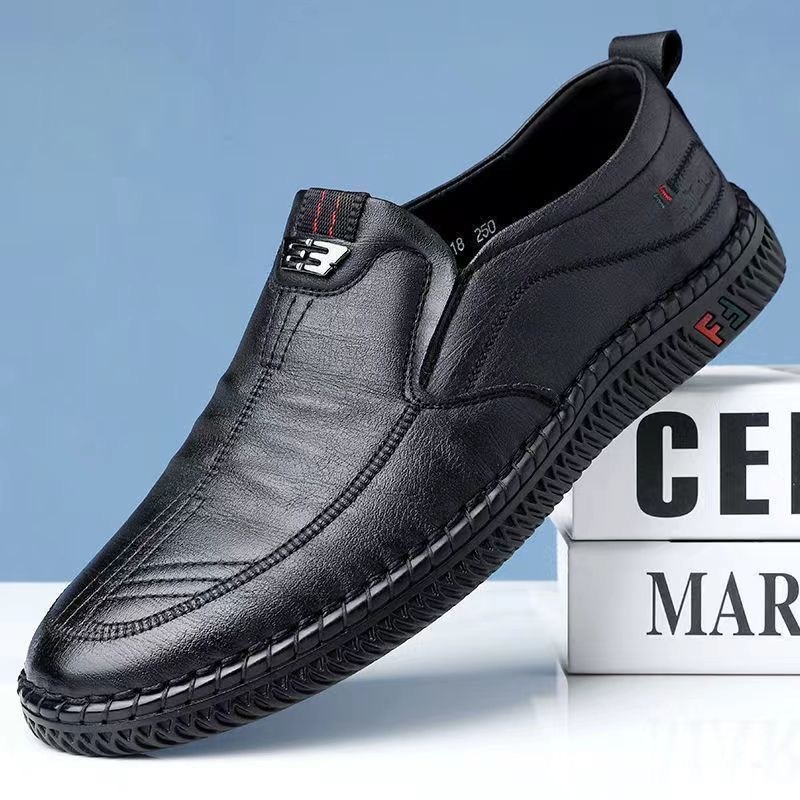 Leather Men S Business Leisure With Slip Resistant Breathable Soft Soled Suitable For Middle Aged And Elderly Outdoor Shoes
