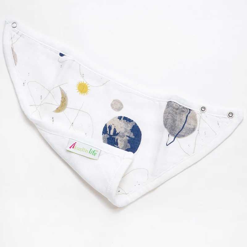 Bibs Burp Cloths Cotton Bamboo Muslin 6 Layers Newborn Baby Bib Saliva Towel Bibs Burp Cloth Infant Toddler Bib Baby Bandana Feeding Apron BavoirL4812