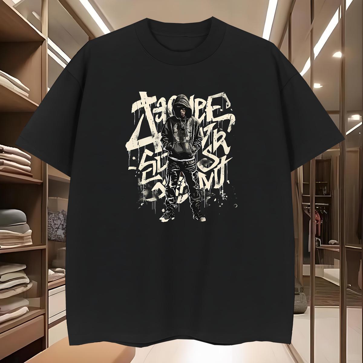 Mens T Shirts 100% Cotton 230g person Summer Casual Breathable Crew Neck Black White Couples T Shirts Designer Fashion High Quality Tee Shirt
