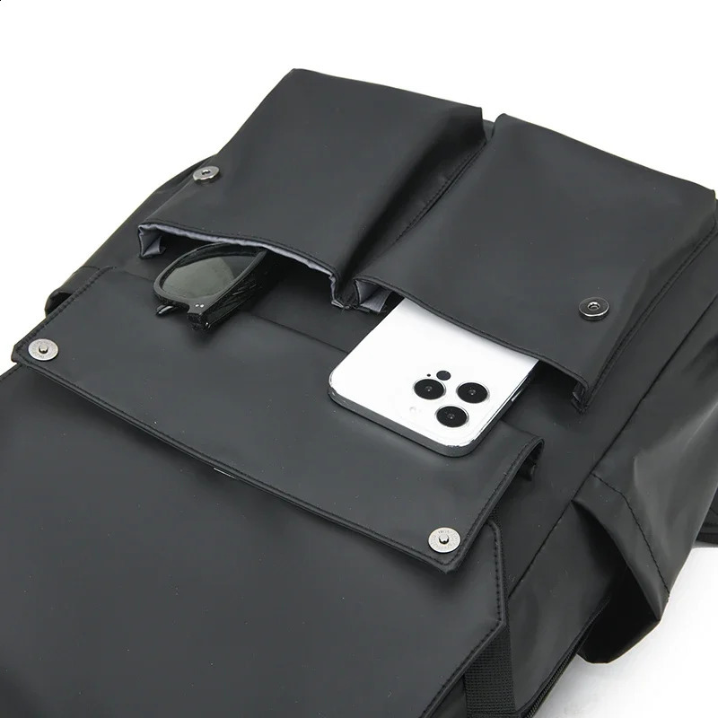 Fashionable large capacity leather backpacks work and leisure bags lightweight travel mens womens fashionable 240813