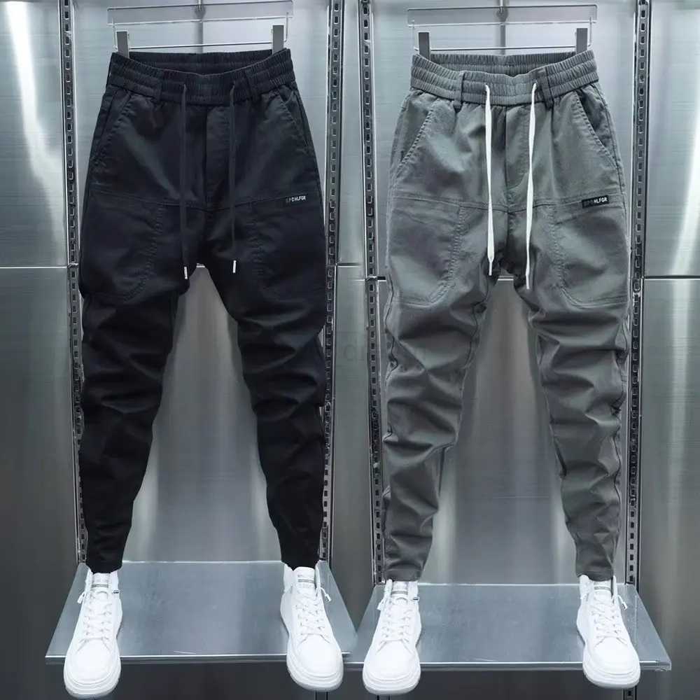 Cargo Pants Men Streetwear Cotton Joggers Hip Hop Fashion Sweatpants Male Casual Harem Trousers Summer Harajuku Pants Men WomenXJ240813