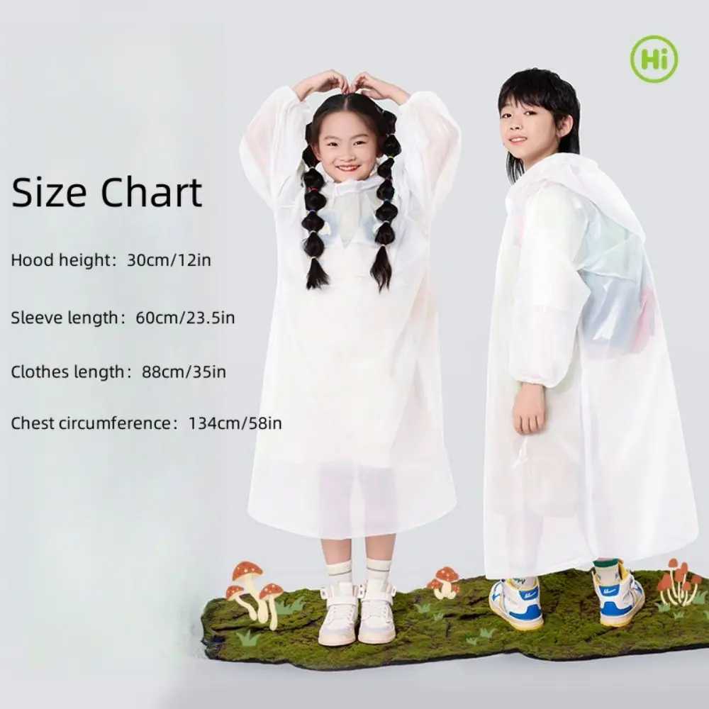 5 Pcs Disposable Rain Ponchos for KidsRain Ponchos Family PackClear Kids PonchosIndividually Wrapped Y240810