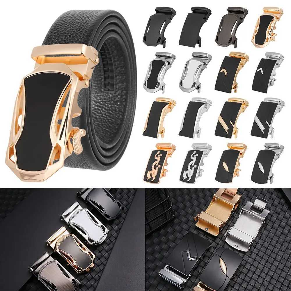 Mens buckle casual buckle business accessory 35mm wide sliding belt automatic buckle set W240807