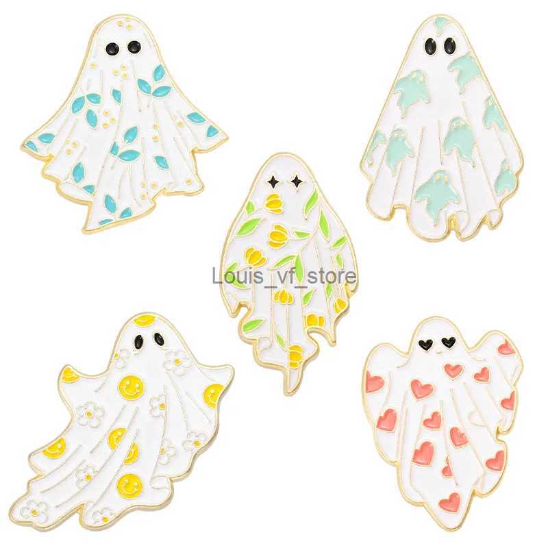 Pins Brooches Interesting Halloween Enamel Pin Punk Pumpkin Horror Spider Gothic Skull Brooch Collar Badge Jewelry Witch Dark Festival Gift H240813