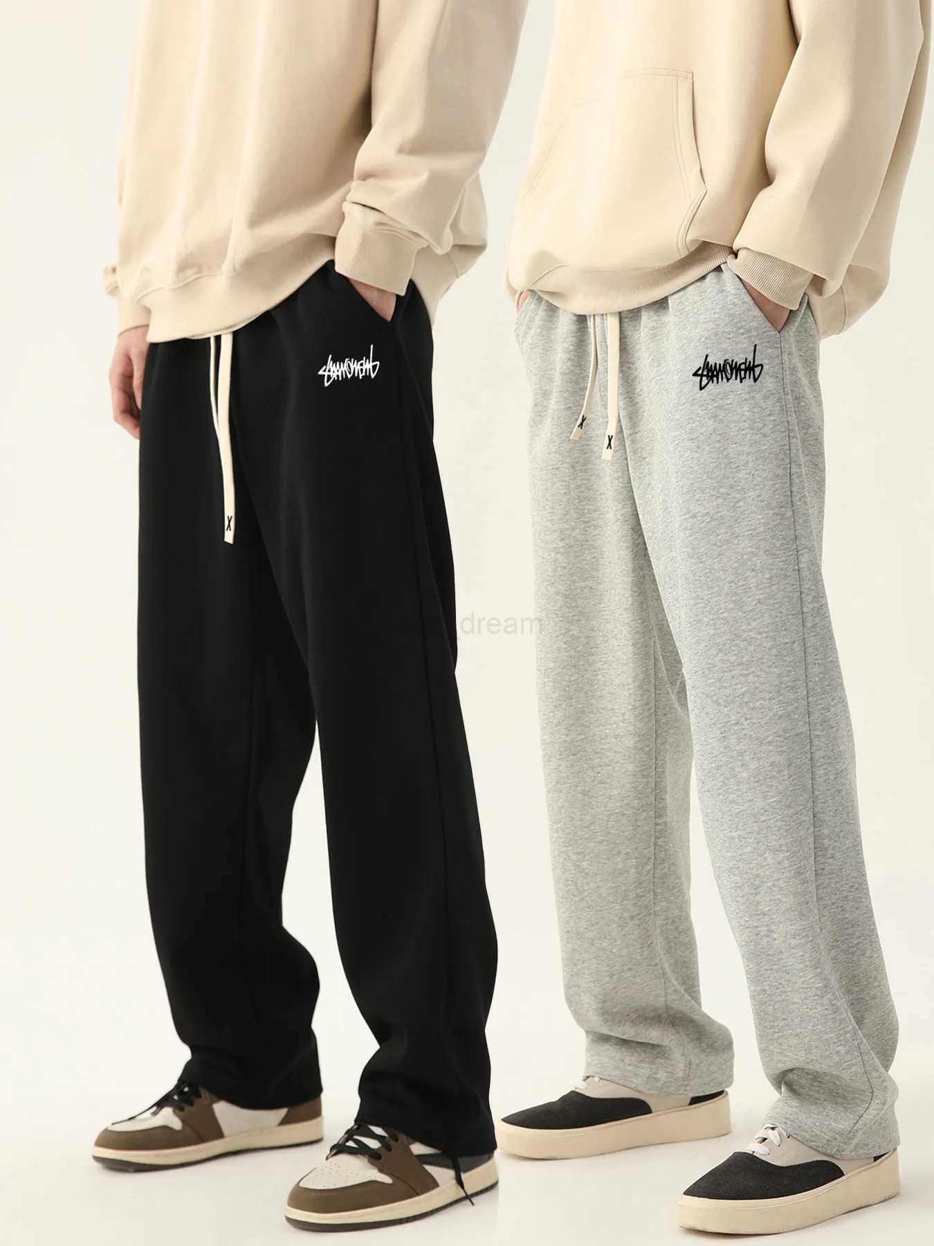 Mens jogging pants baggy pants neutral breathable baggy outdoor pants fashion design jogging pants 2024 new sweatpantsXJ240813