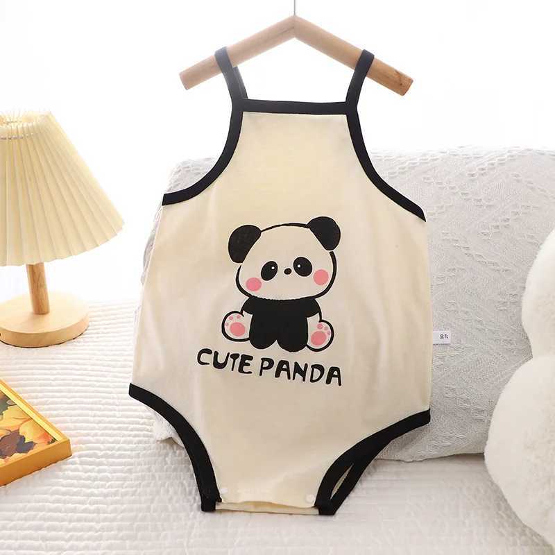 2024 Baby Climbing Clothing Summer New Boys Thin Girls Sling Newborn Children Triangle Climbing Romper W240812