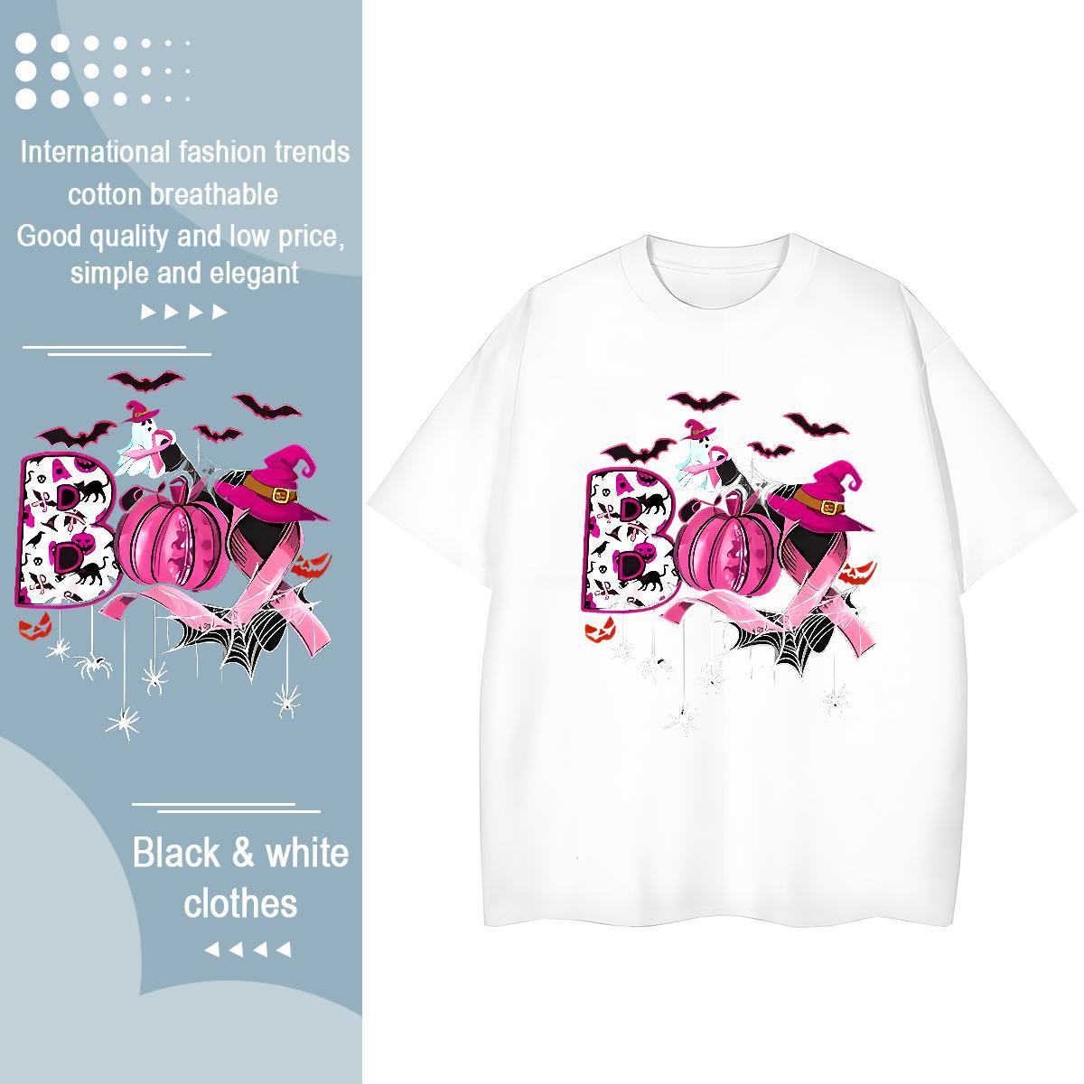 High Quality T shirt pumpkin O Neck Short Sleeves Casual Daily Wear Asian Size 230g Pure Cotton Men Tshirts Custom Tops Tees