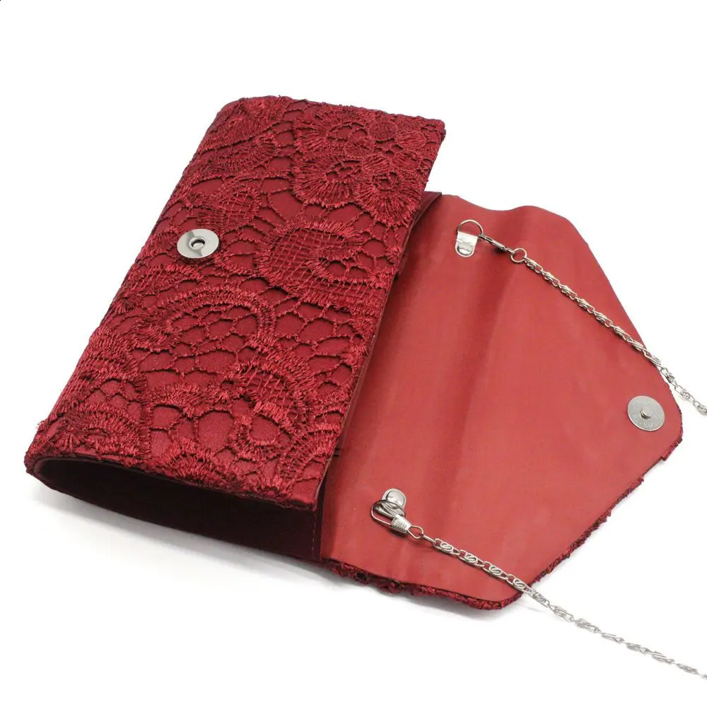 Ladies Messenger Bag Handbags Lace Clutch Evening Party Wedding Purse Envelope Fashion Women Wallet 240812