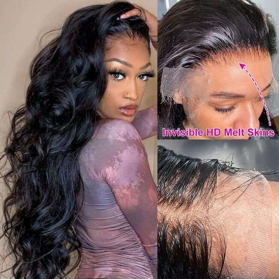 13X4 Frontal Wig Brazilian Body Wave 13X6 Transparent HD Front Human Hair Wigs Pre Plucked 4X4 Lace Closure For Women