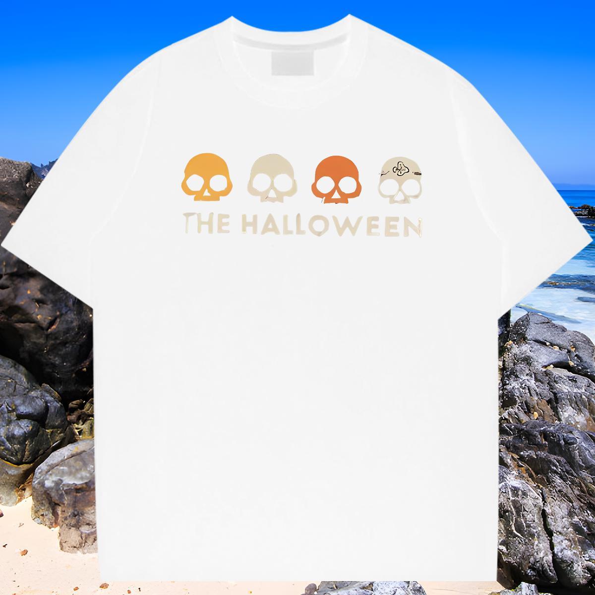 High Quality Men T Shirts monster Breathable Short Sleeve Hip Hop Black White 230g 100% Cotton Tshirt for Man Woman 2024 Summer Tees