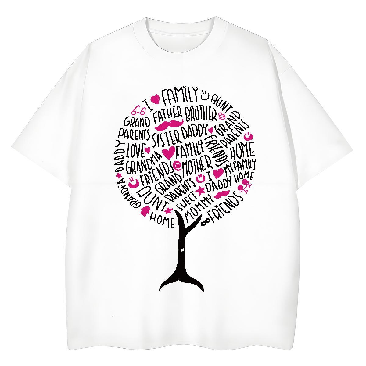 TOP Quality Men Tops Tees Casual Beach 230g Cotton Oversized Breathable Short Sleeve tree T Shirts Men Brand Tshirts