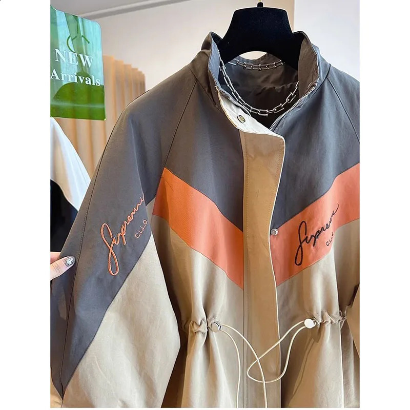 Spring Autumn Women Jacket Fashion 2024 Korean Casual Hooded Slim Windbreaker Female Wild Loose Ladies Outerwear Tops 240812