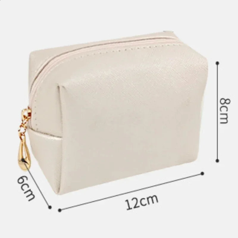 Mini Makeup Bag for Purse PU Cosmetic Waterproof Toiletry Traveling Bags Lipstick Pouch Storage Cases 240812